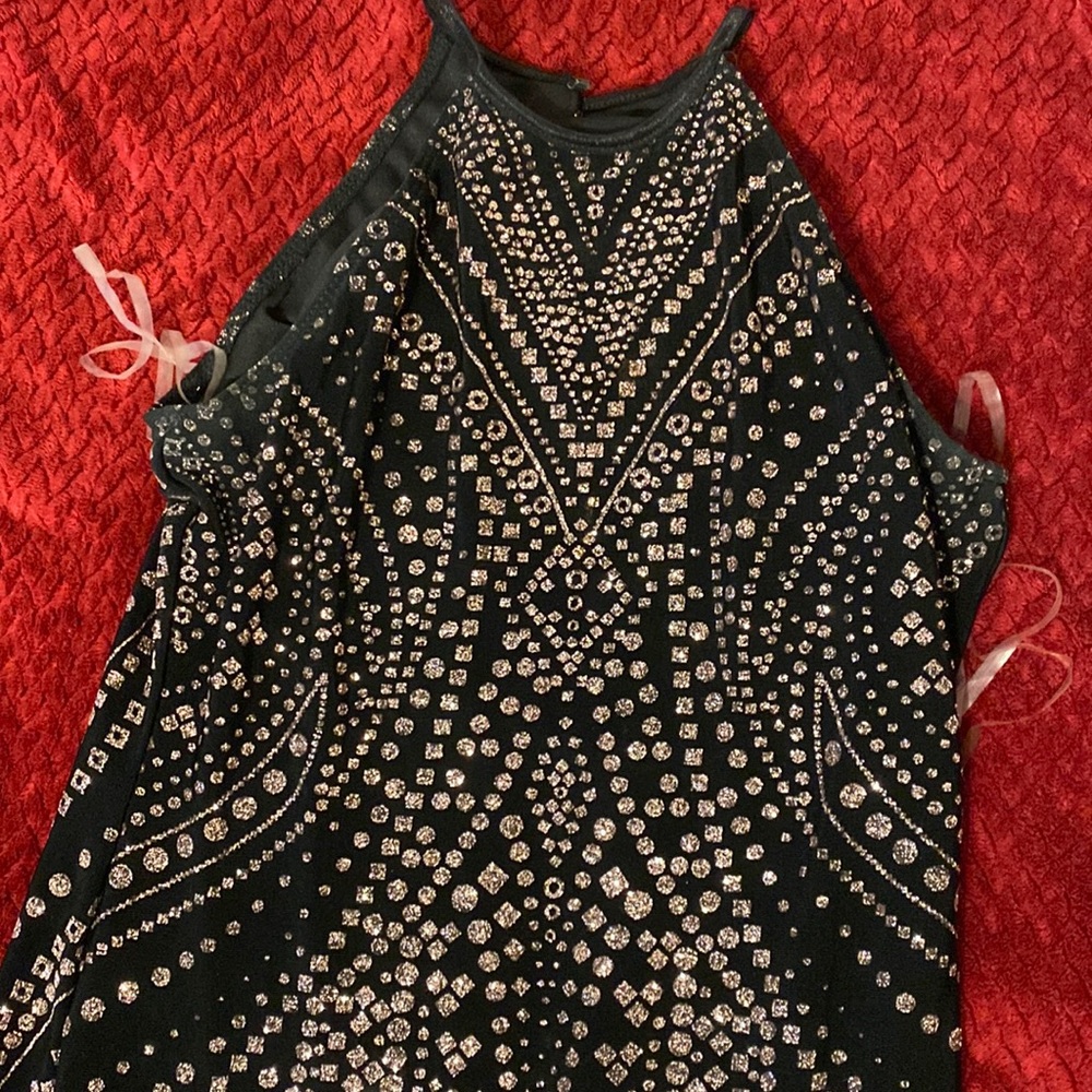 Sparkley black prom long dress